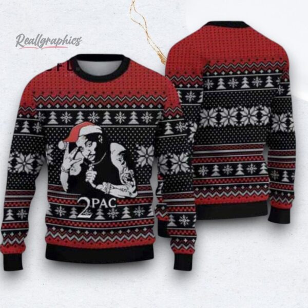 Tupac Shakur 2PAC Christmas sweater