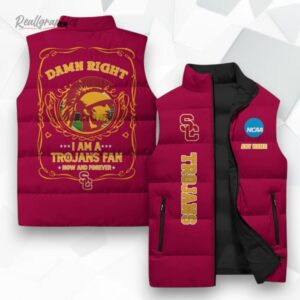 usc trojans ncaa sleeeless puffer jacket 1 ysnudb