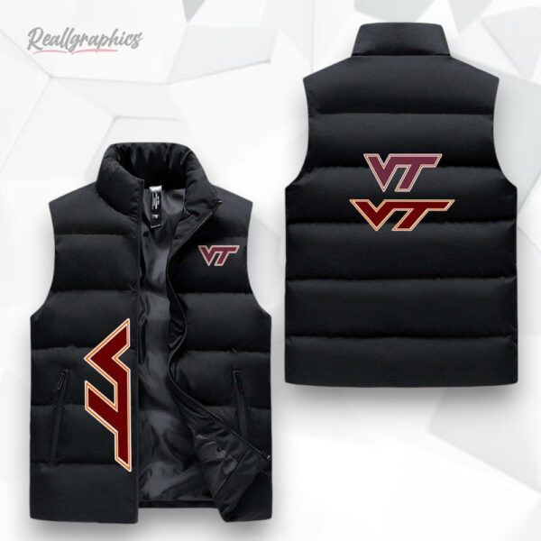 virginia tech hokies sleeeless puffer jacket 1 fdqcii