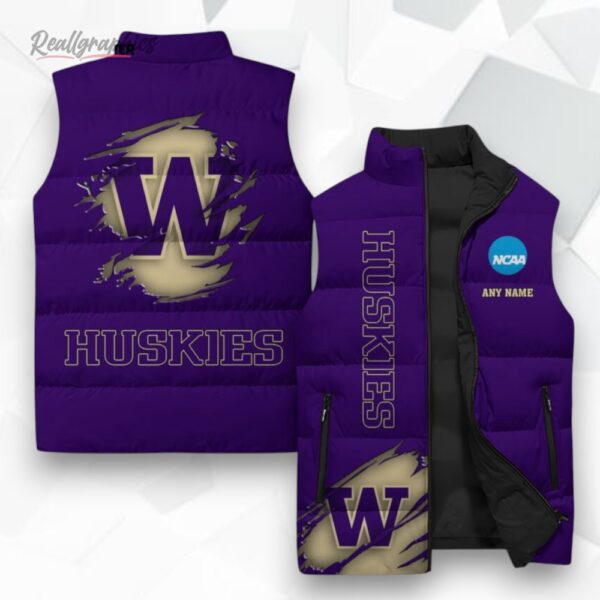 washington huskies ncaa sleeeless puffer jacket 1 kxeixl