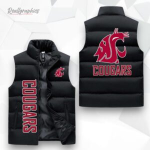 washington state cougars sleeeless puffer jacket 1 bbgwup