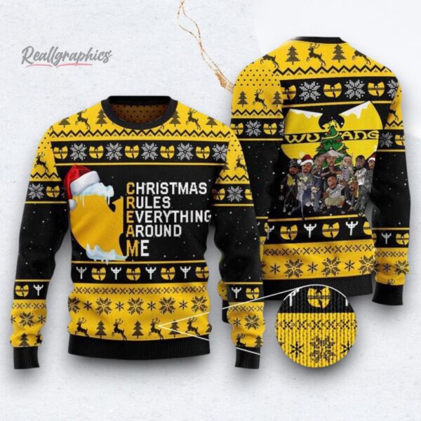 Wu Tang Clan Christmas Rules Everything Around Me Ugly Sweater