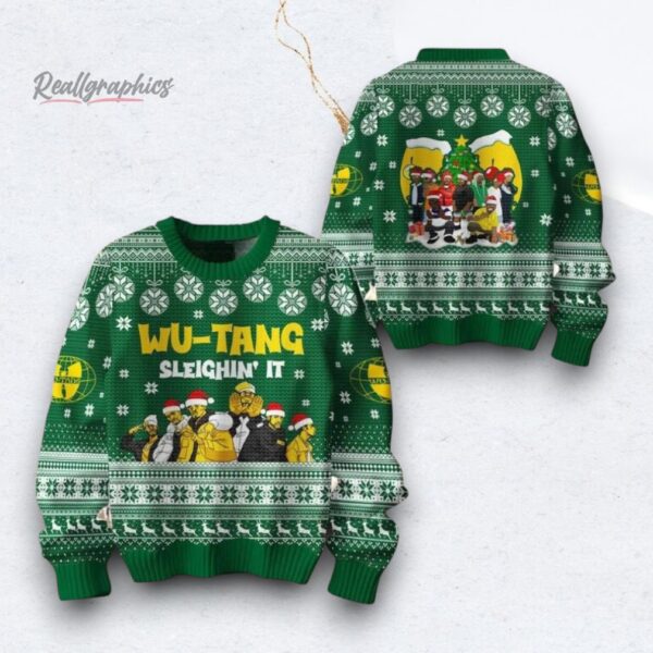 Wu tang Clan Logo Ugly Christmas Sweater