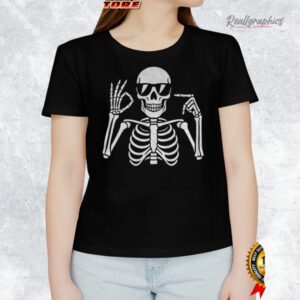 67 skeleton funny six seen gen alpha halloween meme shirt 1 wvgegq