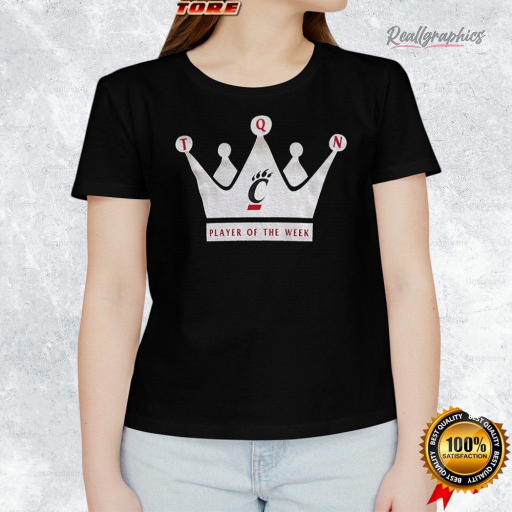 Cincinnati Bearcats Crown Player Of The Week Football Shirt Cincinnati Bearcats Crown Player Of The Week Football Shirt