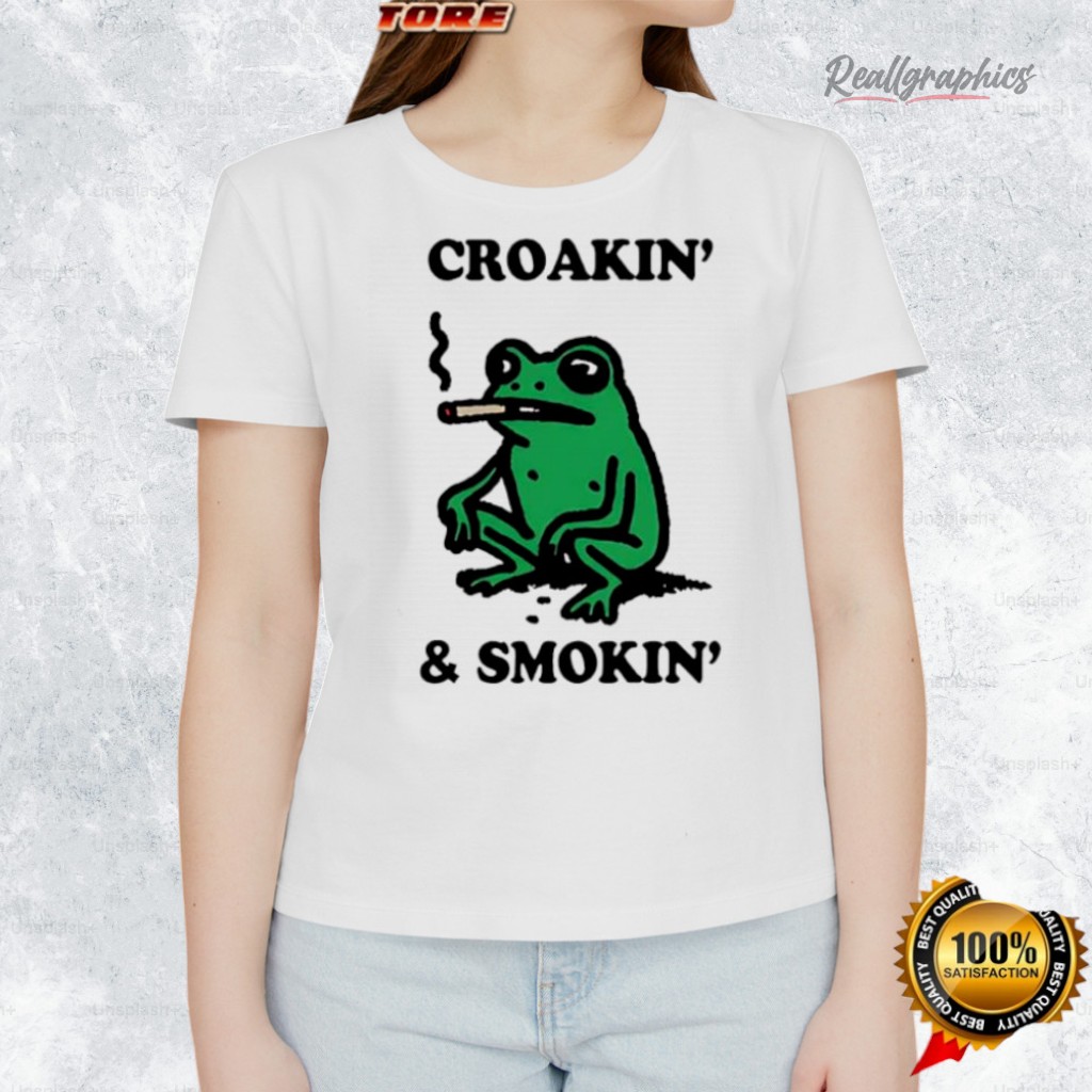 Croakin’ And Smokin’ Frog Shirt Croakin’ And Smokin’ Frog Shirt