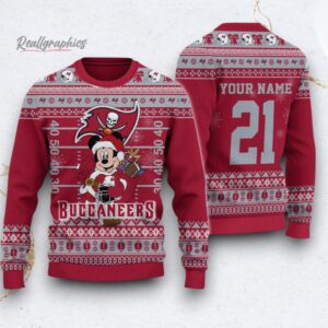 custom nfl tampa bay buccaneers mickey mouse santa ugly christmas sweater 1 mnufy1