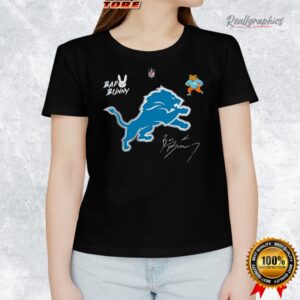 detroit lions x bad bunny benito football mascot signature shirt 1 xfdlzn