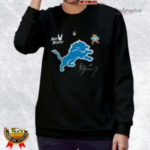 detroit lions x bad bunny benito football mascot signature shirt 3 fyyitj