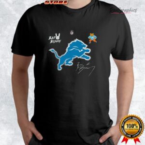 detroit lions x bad bunny benito football mascot signature shirt 4 xdilmg