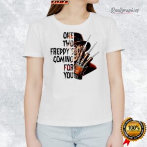 freddy krueger horror halloween one two freddy s coming for you shirt 1 ffzxra