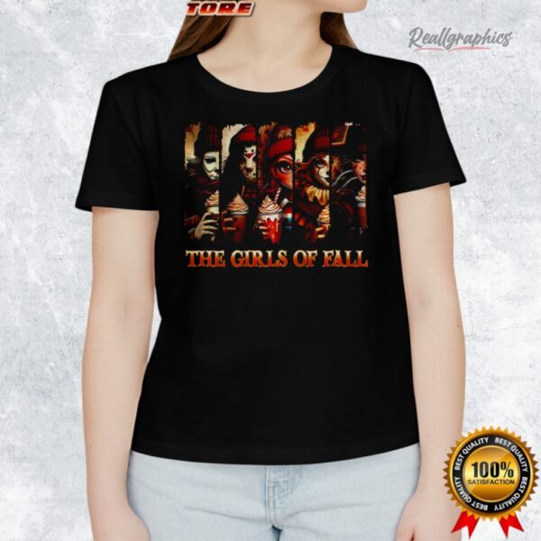 friends horror character halloween the girls of fall shirt 1 fybxqi