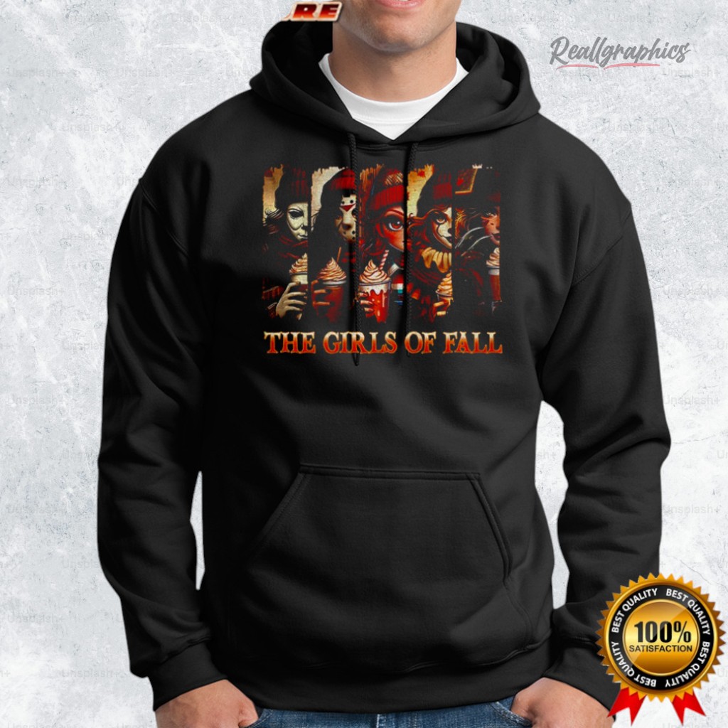 friends horror character halloween the girls of fall shirt 2 tthq9l