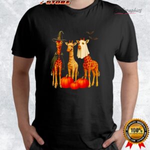 giraffe boo mummy witch halloween costume giraffe pumpkin shirt 4 h0o7kb