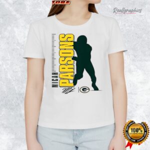 green bay packers micah parsons yards silhouette signature shirt 1 uottw0