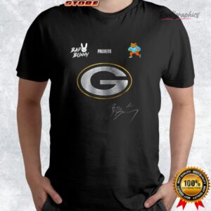 green bay packers x bad bunny benito football mascot signature shirt 4 cjwjdp