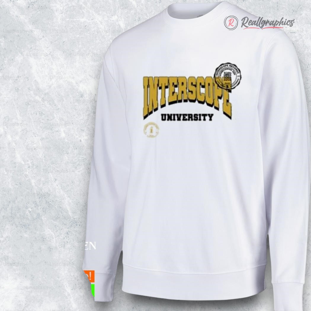 interscope yellow uniersity shirt 2 f0fxsu