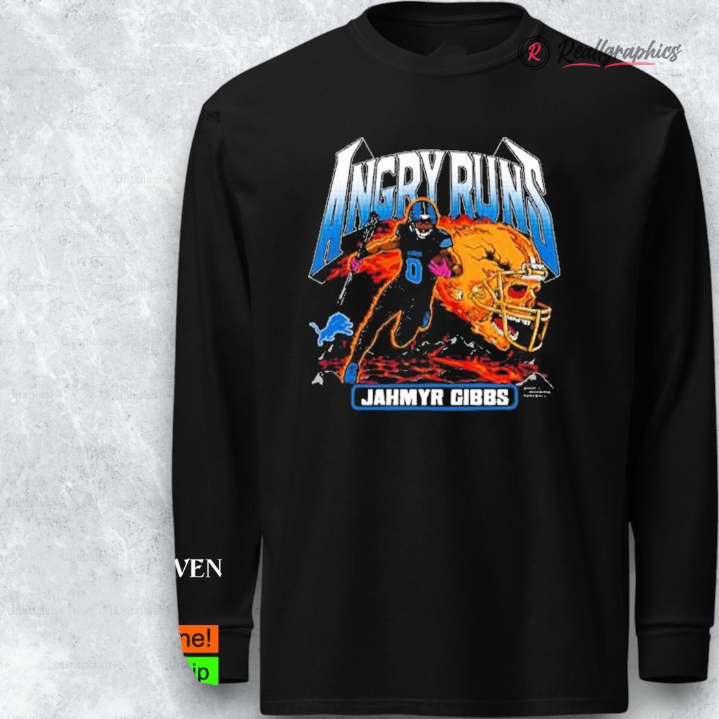 Jahmyr Gibbs Detroit Lions Homage Tri Blend Angry Runs Shirt Jahmyr Gibbs Detroit Lions Homage Tri Blend Angry Runs Shirt