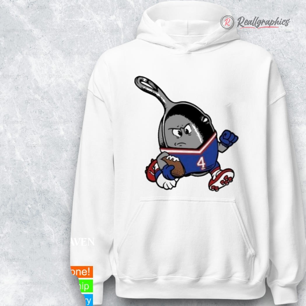 James Cook Buffalo Bills Nfl Cast Iron Skillet Cartoon Shirt James Cook Buffalo Bills Nfl Cast Iron Skillet Cartoon Shirt
