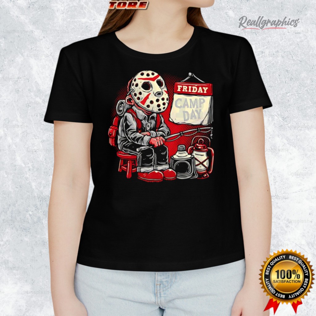 Jason Voorhees Friday Is Camp Day Shirt Jason Voorhees Friday Is Camp Day Shirt