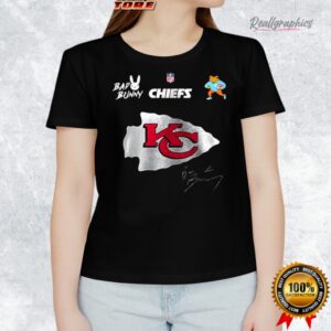 kansas city chiefs x bad bunny benito football mascot signature shirt 1 st9pq2
