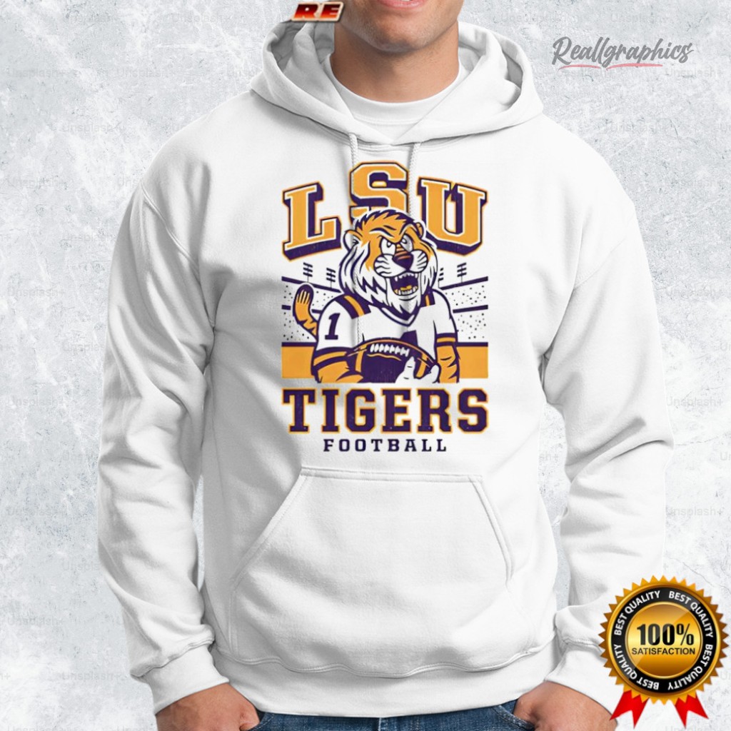 lsu tigers qb mike football stadium mascot logo shirt 2 f5o5o6