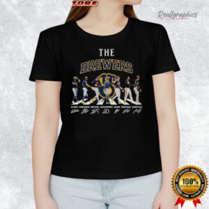 milwaukee brewers abbey road signatures mlb baseball shirt 1 s2ccbi