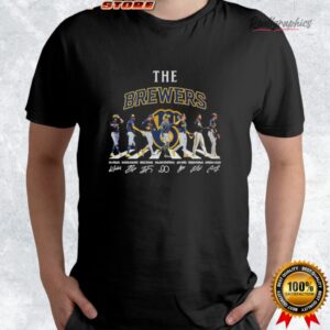 milwaukee brewers abbey road signatures mlb baseball shirt 4 kr9j1q