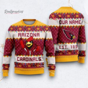 nfl arizona cardinals cute mascot custom ugly christmas sweater 1 x27rdc
