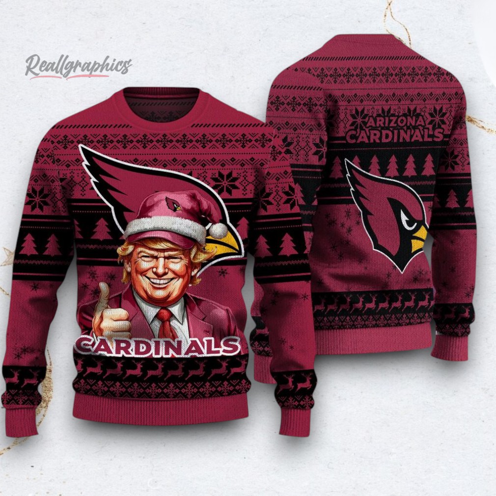 NFL Arizona Cardinals Donald Trump Ugly Christmas Sweater NFL Arizona Cardinals Donald Trump Ugly Christmas Sweater