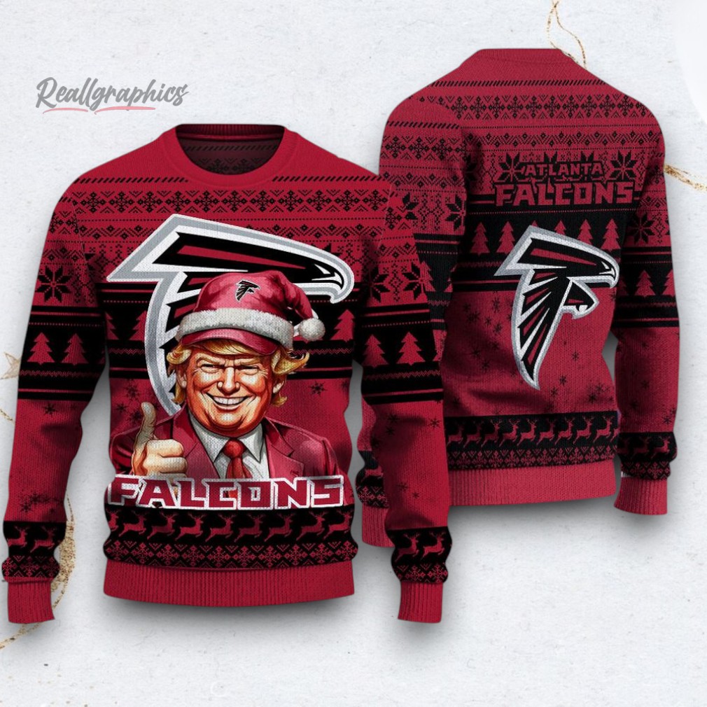 NFL Atlanta Falcons Donald Trump Ugly Christmas Sweater NFL Atlanta Falcons Donald Trump Ugly Christmas Sweater