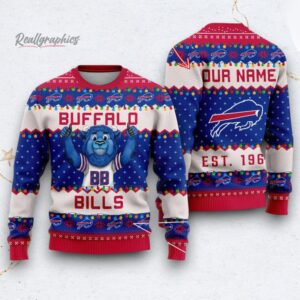 nfl buffalo bills cute mascot custom ugly christmas sweater 1 tpqgvy