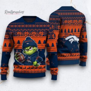 nfl dener broncos the grinch ugly christmas sweater 1 v5mlx2
