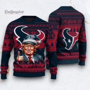 nfl houston texans donald trump ugly christmas sweater 1 m1ponu