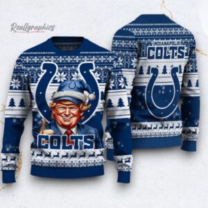 nfl indianapolis colts donald trump ugly christmas sweater 1 de7y5j