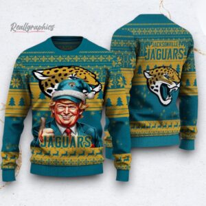 nfl jacksonille jaguars donald trump ugly christmas sweater 1 mxa7nk