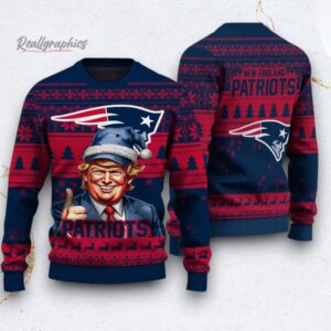 nfl new england patriots donald trump ugly christmas sweater 1 ssptc0