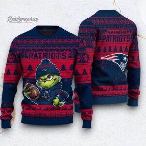 nfl new england patriots the grinch ugly christmas sweater 1 yum6e1