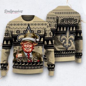 nfl new orleans saints donald trump ugly christmas sweater 1 zdzagz