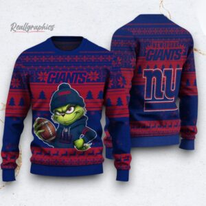 nfl new york giants the grinch ugly christmas sweater 1 pbaxwm