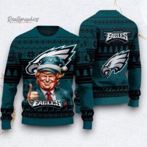 nfl philadelphia eagles donald trump ugly christmas sweater 1 az9fwu