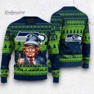 nfl seattle seahawks donald trump ugly christmas sweater 1 wcbg7a