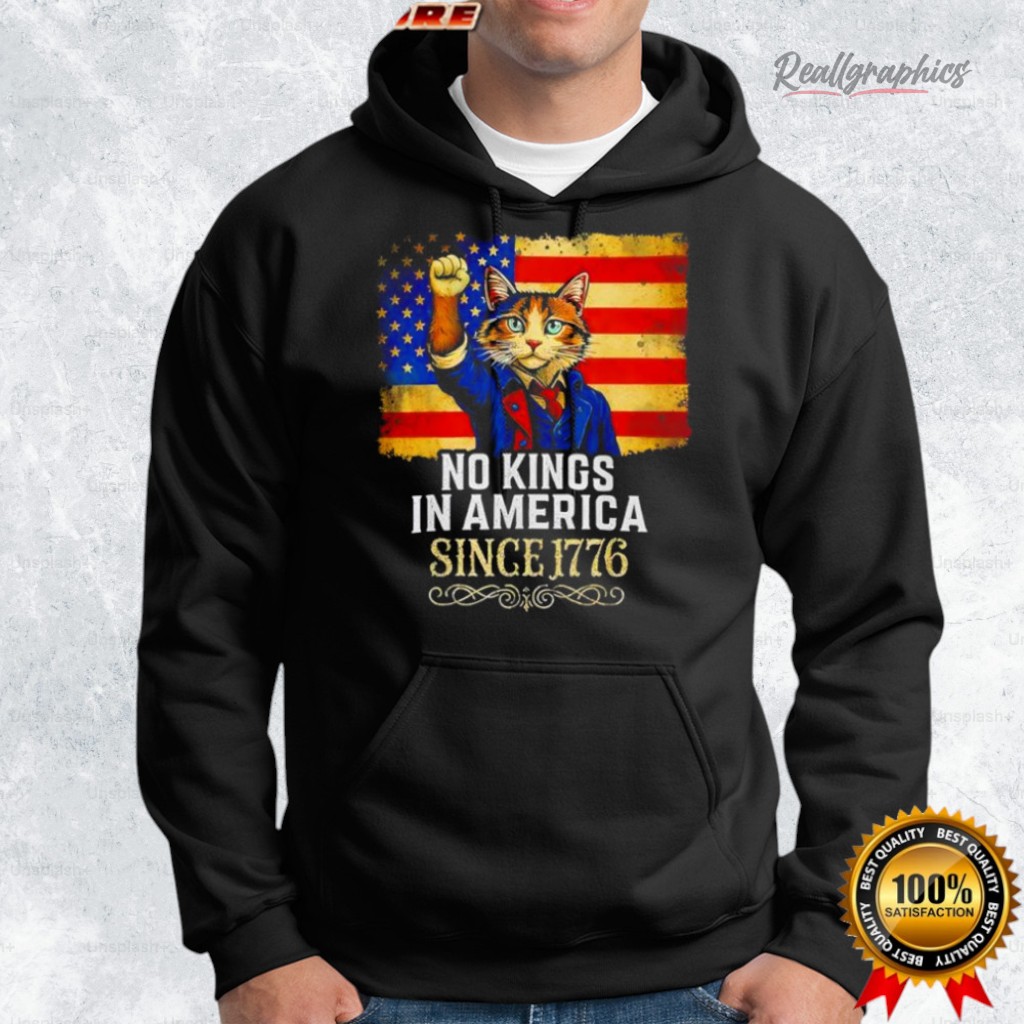 no kings 1776 reolutionary war cat shirt 2 uzztsa