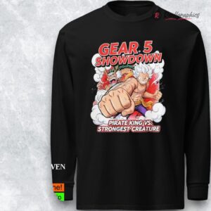 one piece gear 5 showdown luffy vs kaido pirate king vs strongest creature shirt 1 xsj5h1