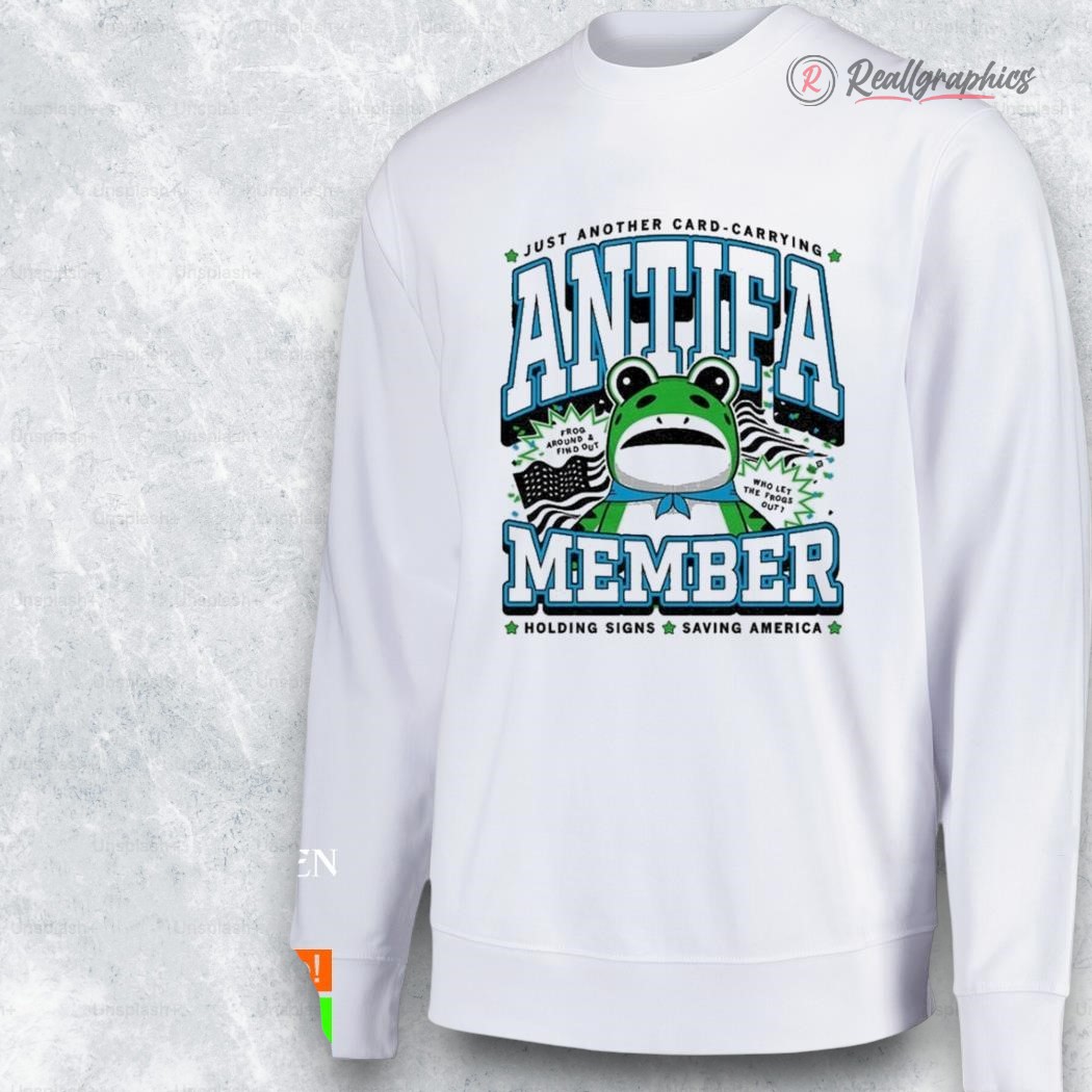 portland frog antifa member holding signs saing america shirt 2 jkugu1