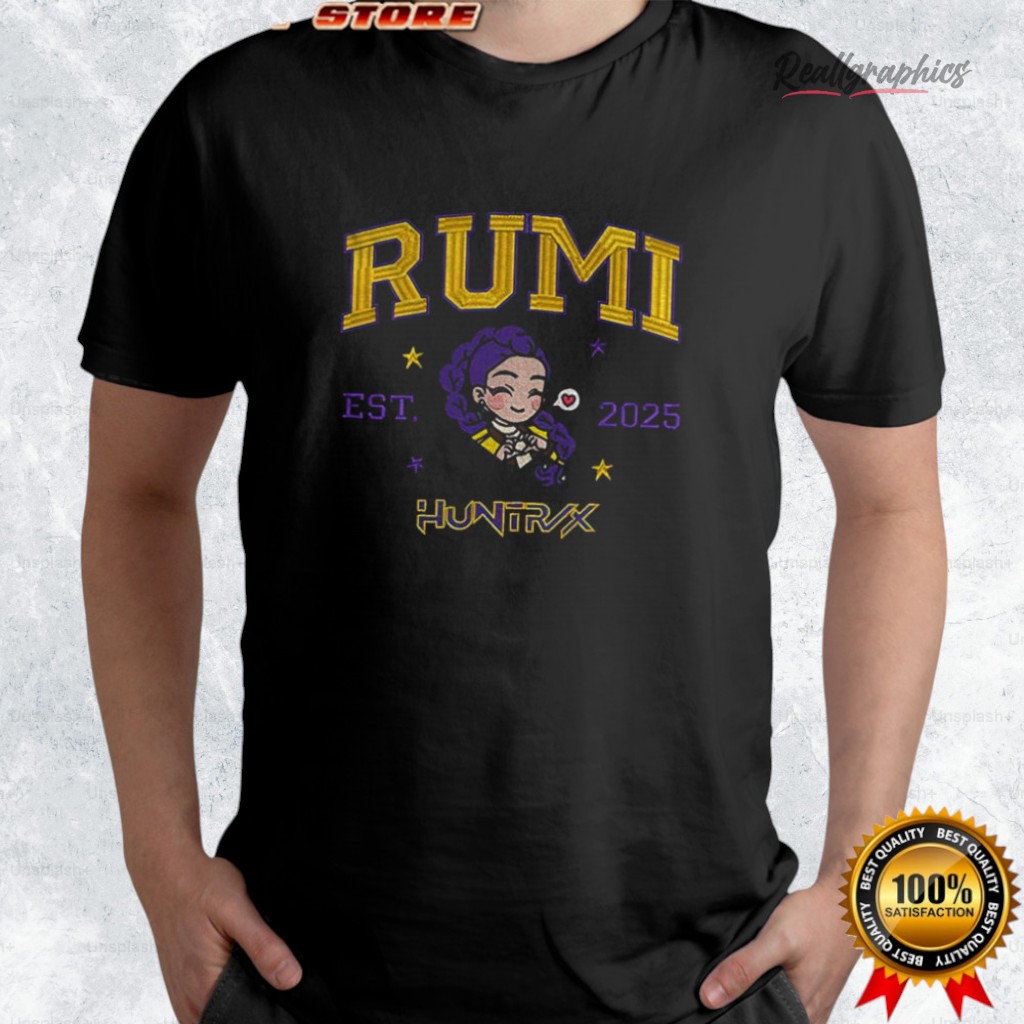 rumi-huntrix-demon-hunters-kpop-band-est-2025-shirt-4_lralsr rumi huntrix demon hunters kpop band est 2025 shirt 4 lralsr
