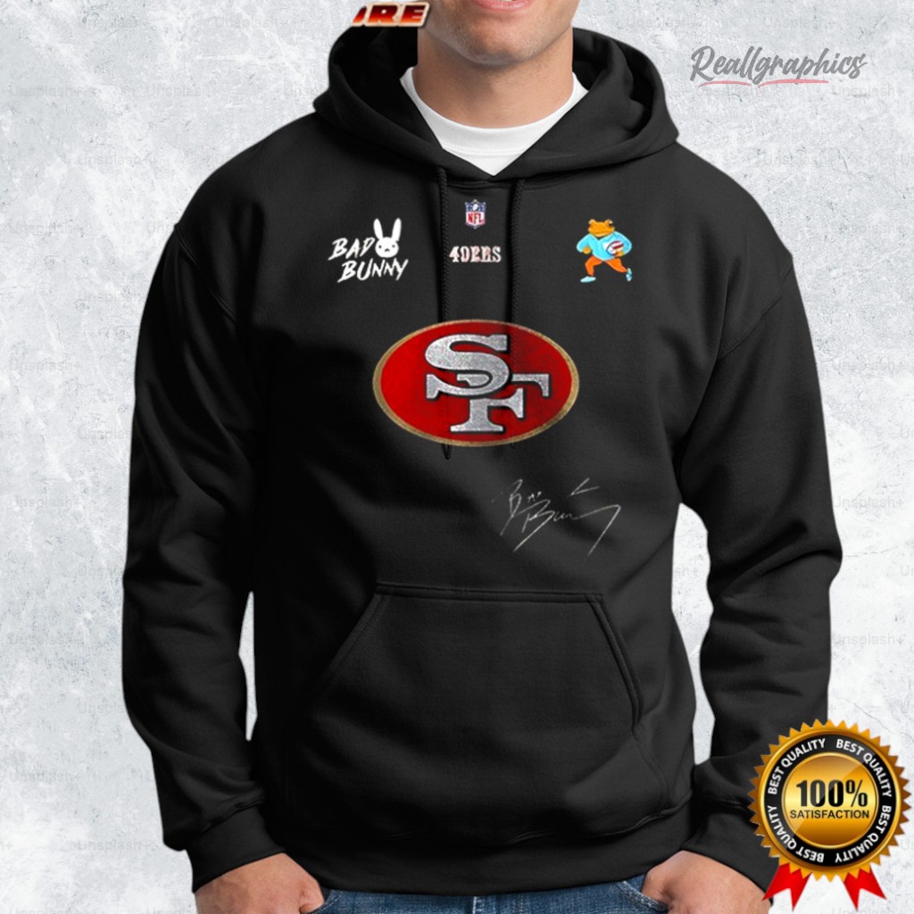 san francisco 49ers x bad bunny benito football mascot signature shirt 2 yaaksq