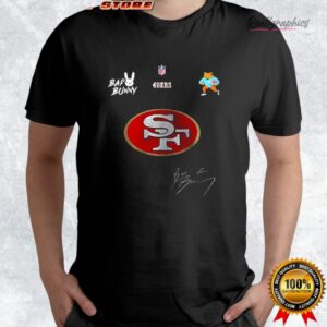 san francisco 49ers x bad bunny benito football mascot signature shirt 4 py3scu