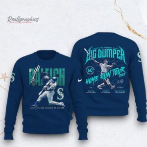 seattle mariners cal raleigh nay catcher home run record limited edition sweater 1 flq2ag
