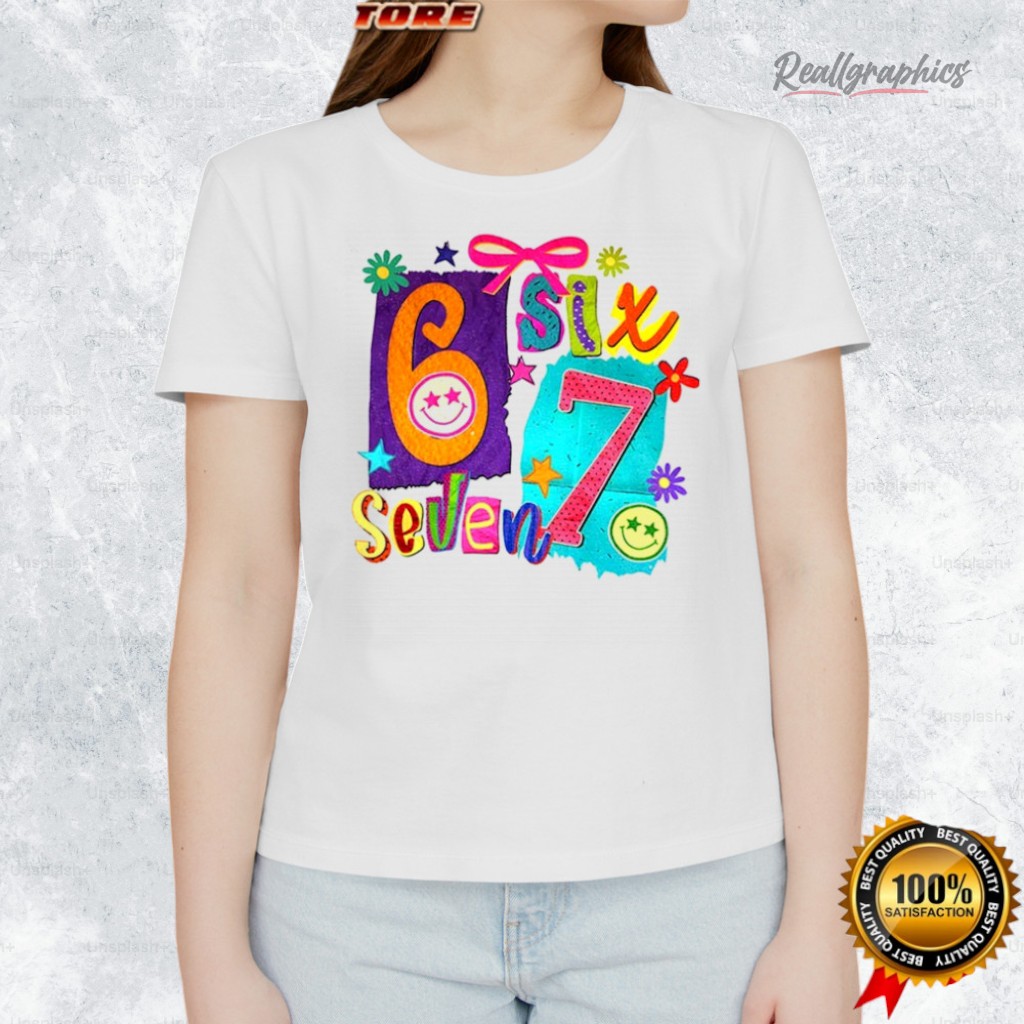 Six Seven 6 7 Meme Graphic Coquette Shirt Six Seven 6 7 Meme Graphic Coquette Shirt